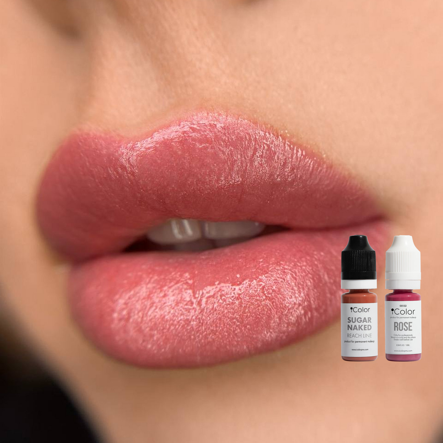 Healed result of Sugar Naked lip pigment – soft caramel shade