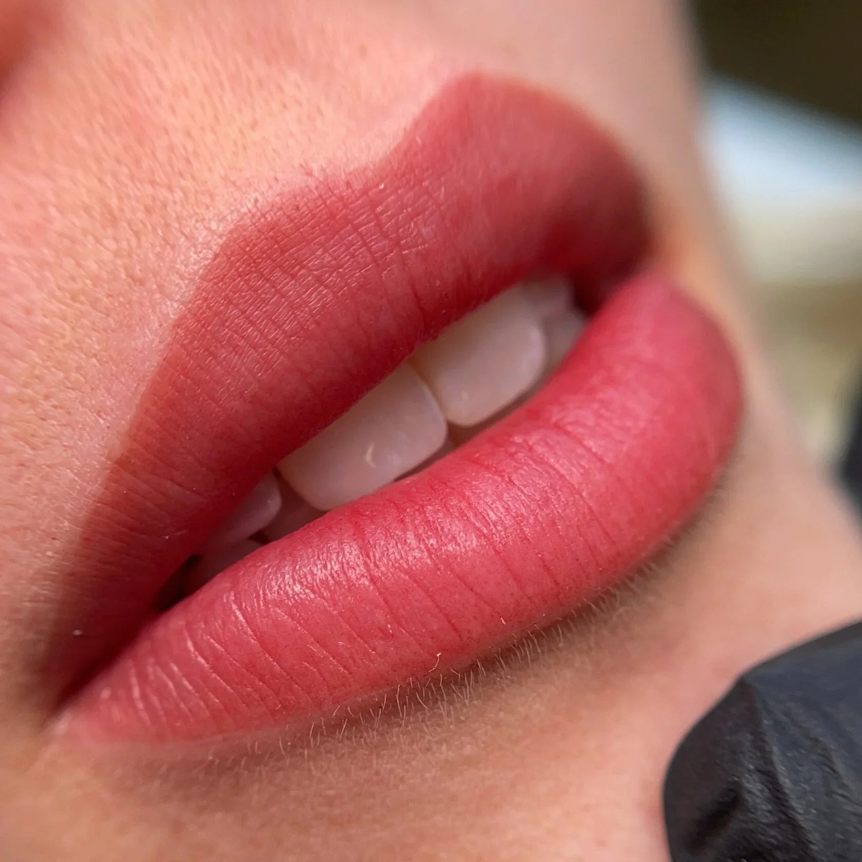 Healed result of Tint Deep Red – natural tinted lip