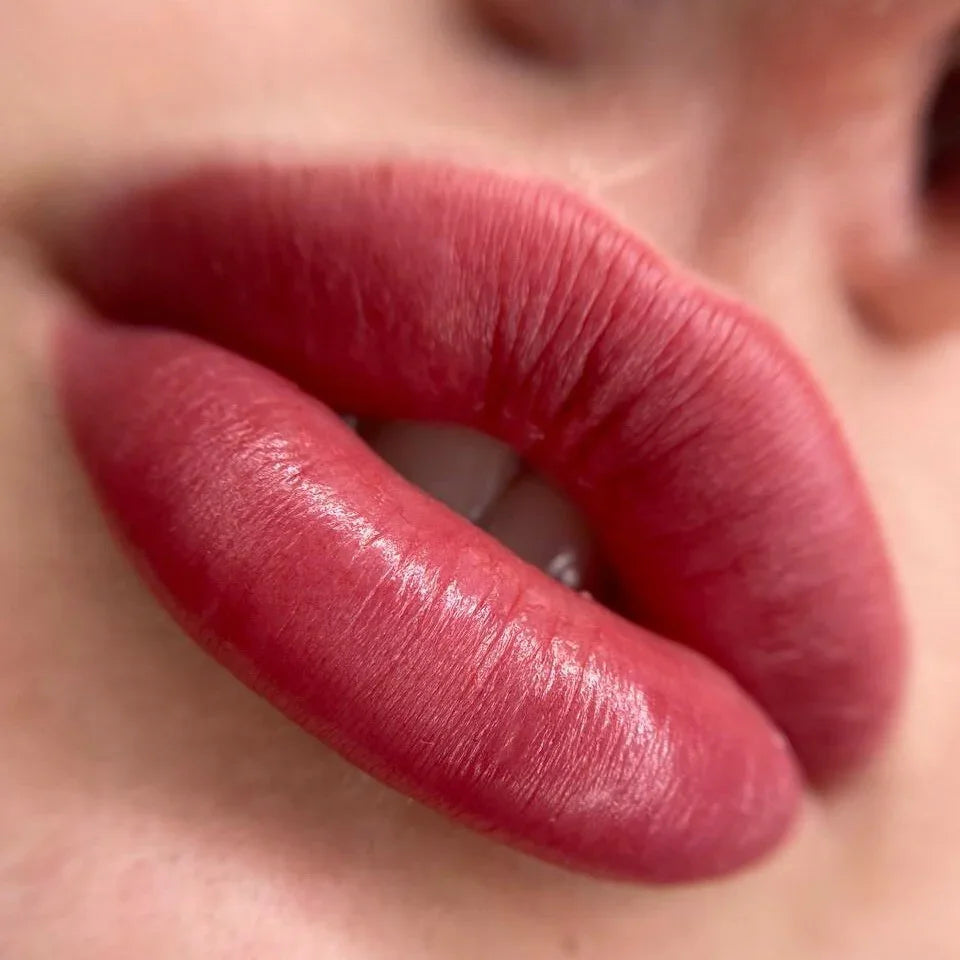 Healed result of Tint Deep Red – natural tinted lip