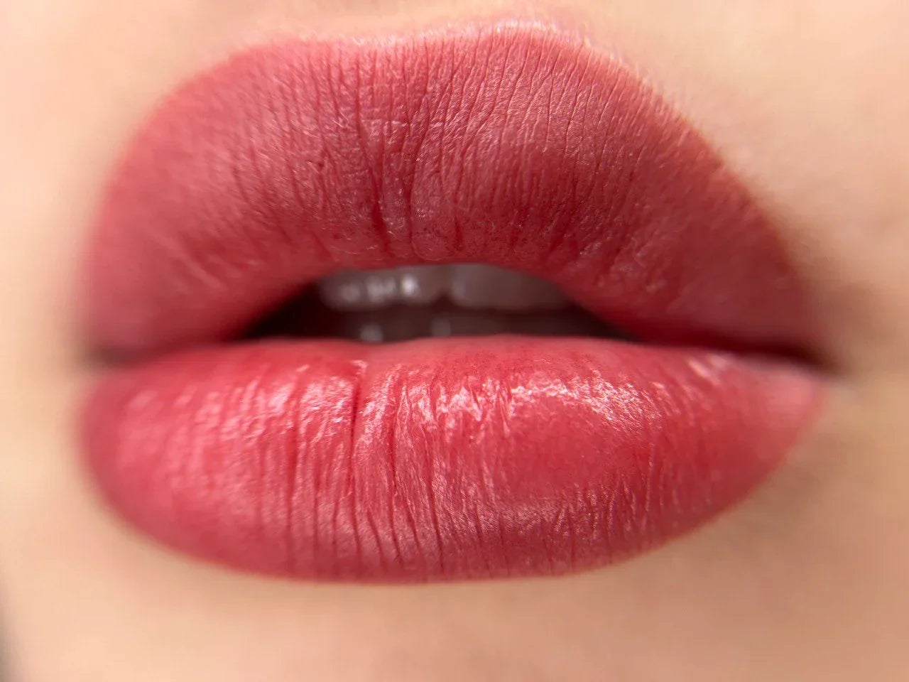 Healed result of Tint Deep Red – natural tinted lip