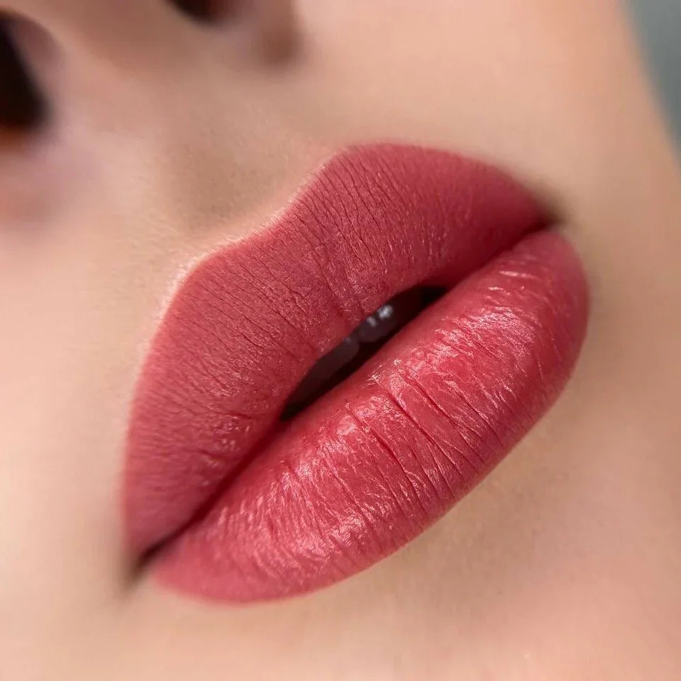 Healed result of Tint Deep Red – natural tinted lip