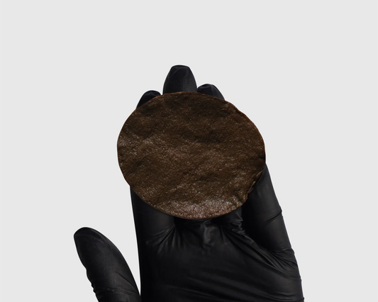 Natural Brunette swatch on cotton pad – grey-brown