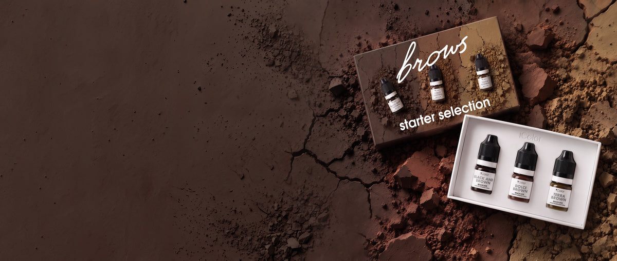 START YOUR ICOLOR JOURNEY WITH THREE BESTSELLING BROW PIGMENTS.