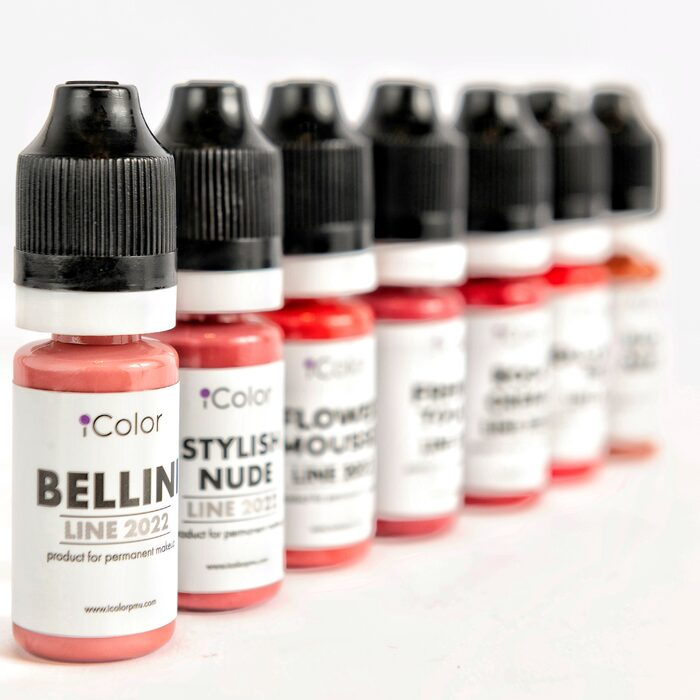 Basic principles of lip pigment blending.