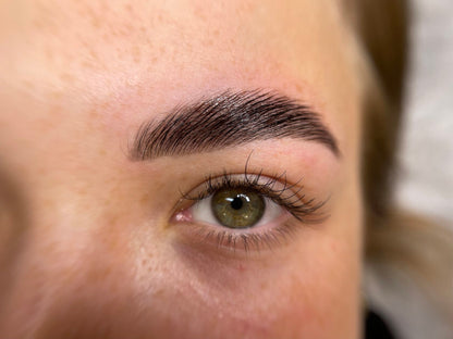 Healed brows after fixing cream