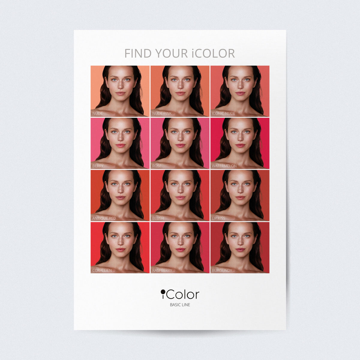 Lips poster «Find your iColor»
