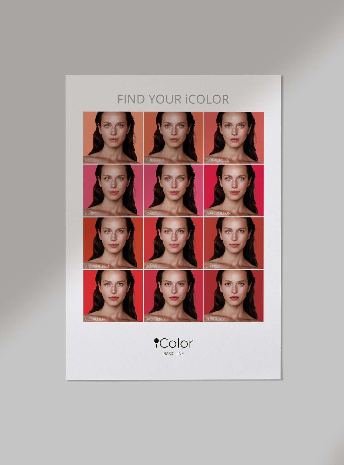 Lips poster «Find your iColor»