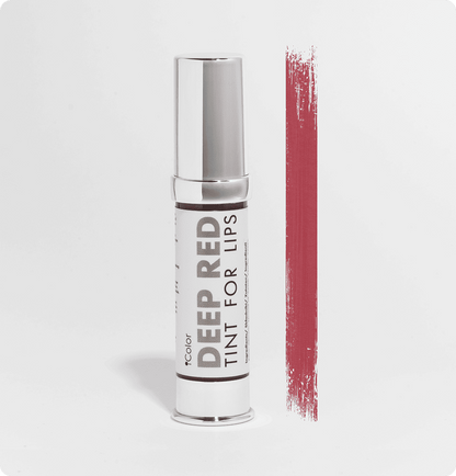 Tint Deep Red 10 ml bottle – iColor deep red-brown lip tint