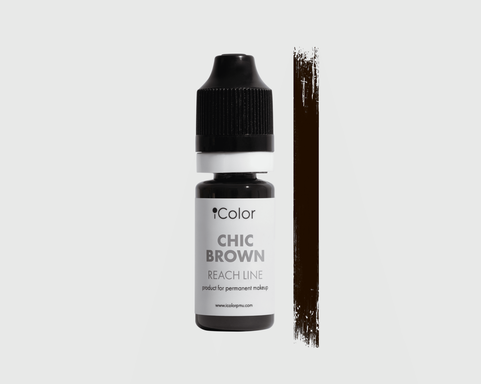 Chic Brown 10ml bottle – iColor dark chocolate brow pigment