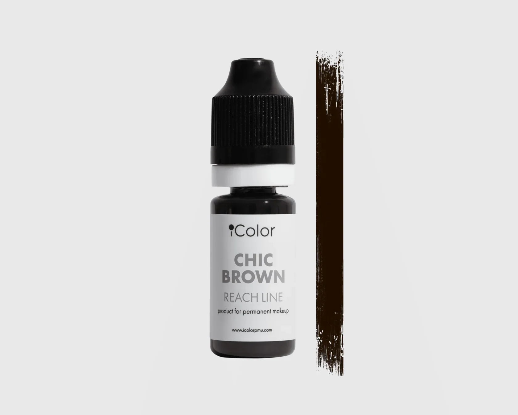 Chic Brown 10 ml steklenička – iColor temni čokoladni pigment za obrvi