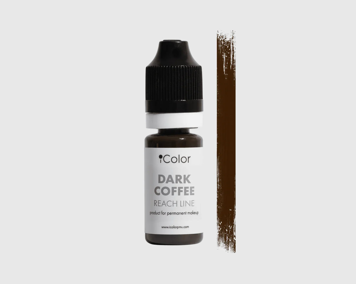 Dunkler Kaffee, 10-ml-Flasche – warmes kastanienbraunes iColor-Brauenpigment