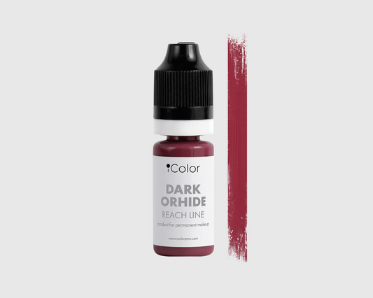 Dark Orhide 10ml lip pigment bottle by iColor, dark pink shade