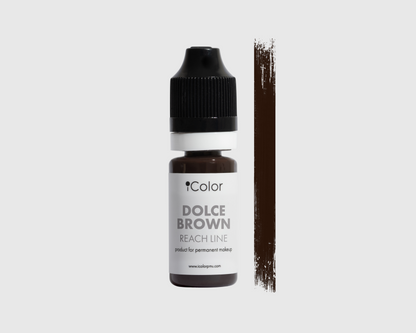 Dolce Brown 10ml bottle – iColor warm organic brown brow pigment