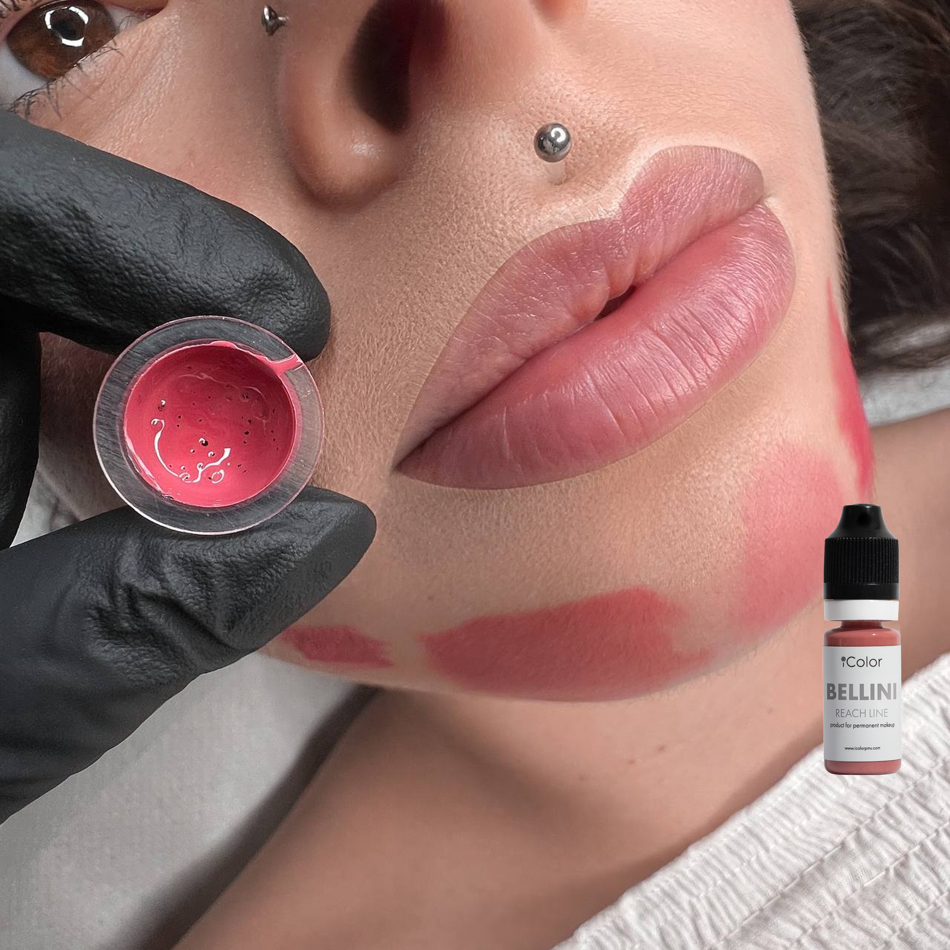 Additional healed work – Bellini on very light lips