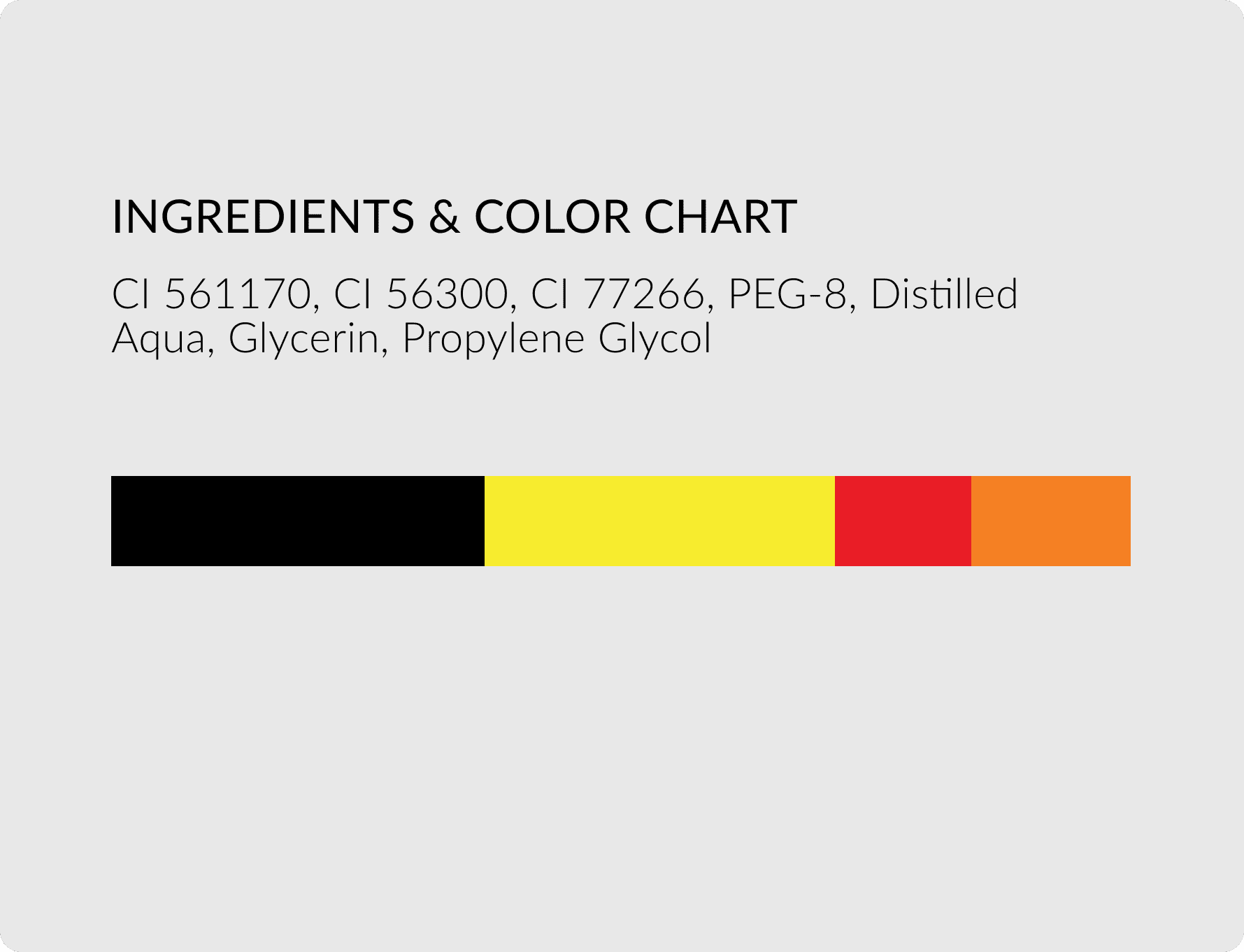 Color chart – Dark Coffee with Natural Brunette or Orange Neutralizer