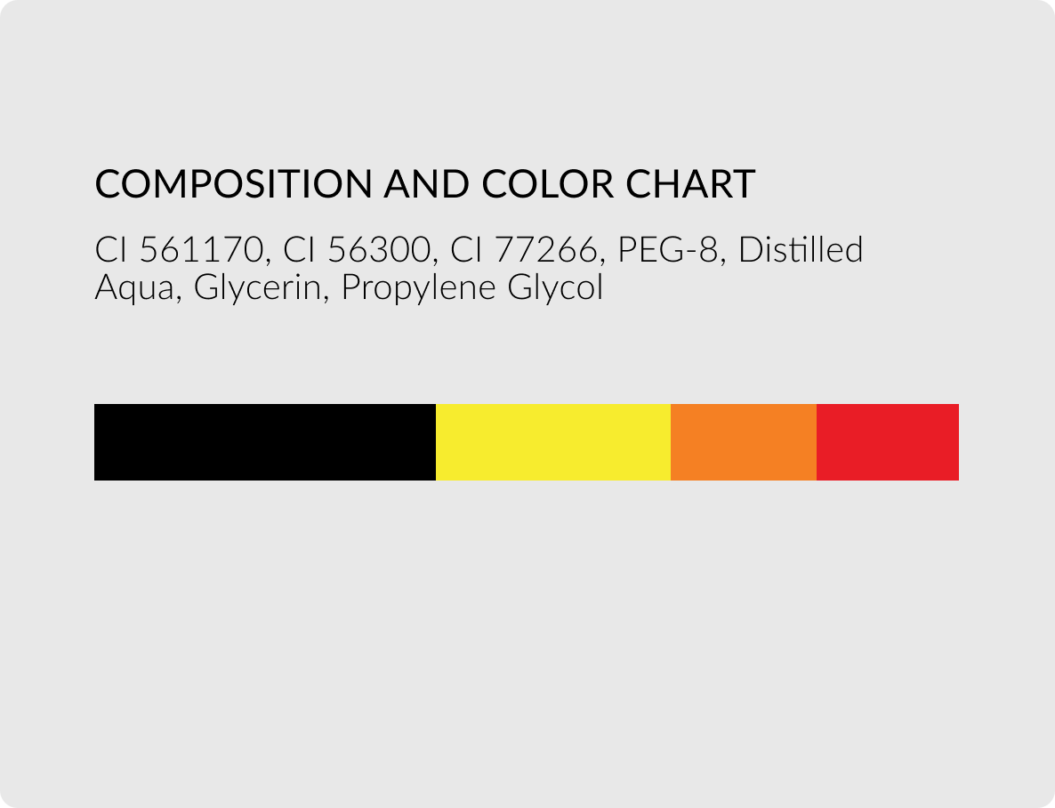 Color chart – Chic Brown with Bronza for warmer tone