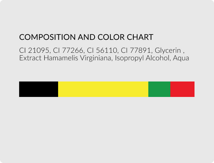 Color chart – Terra Brown with Diluent for thin skin