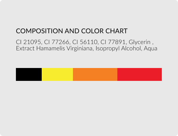Color chart – Dark Blond for hair technique and shading