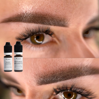 Healed result of Dark Coffee – rich chestnut brows