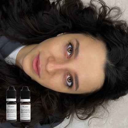 Additional healed work – Luxurious Brunette on healthy skin