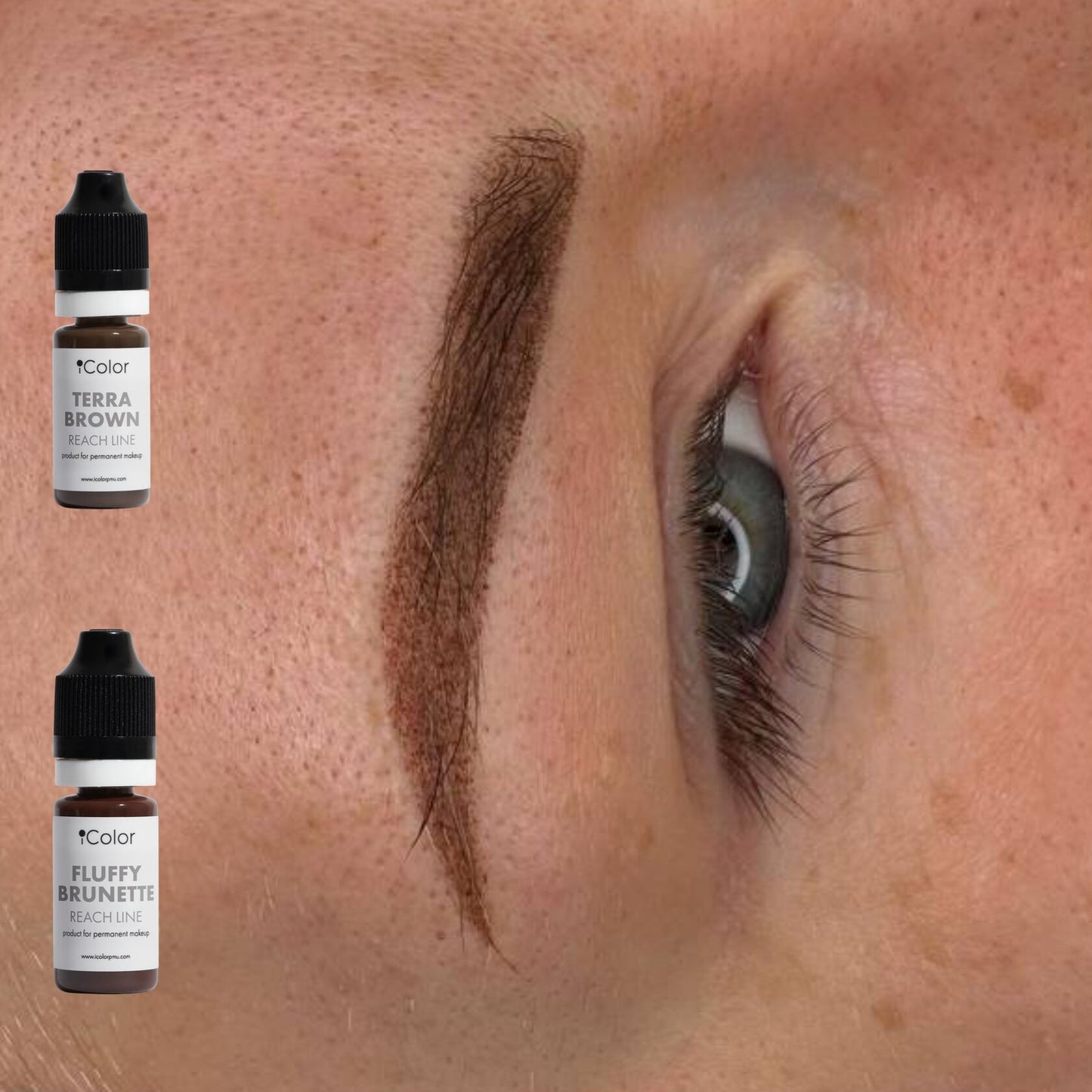Healed result of Fluffy Brunette – airy brown brows