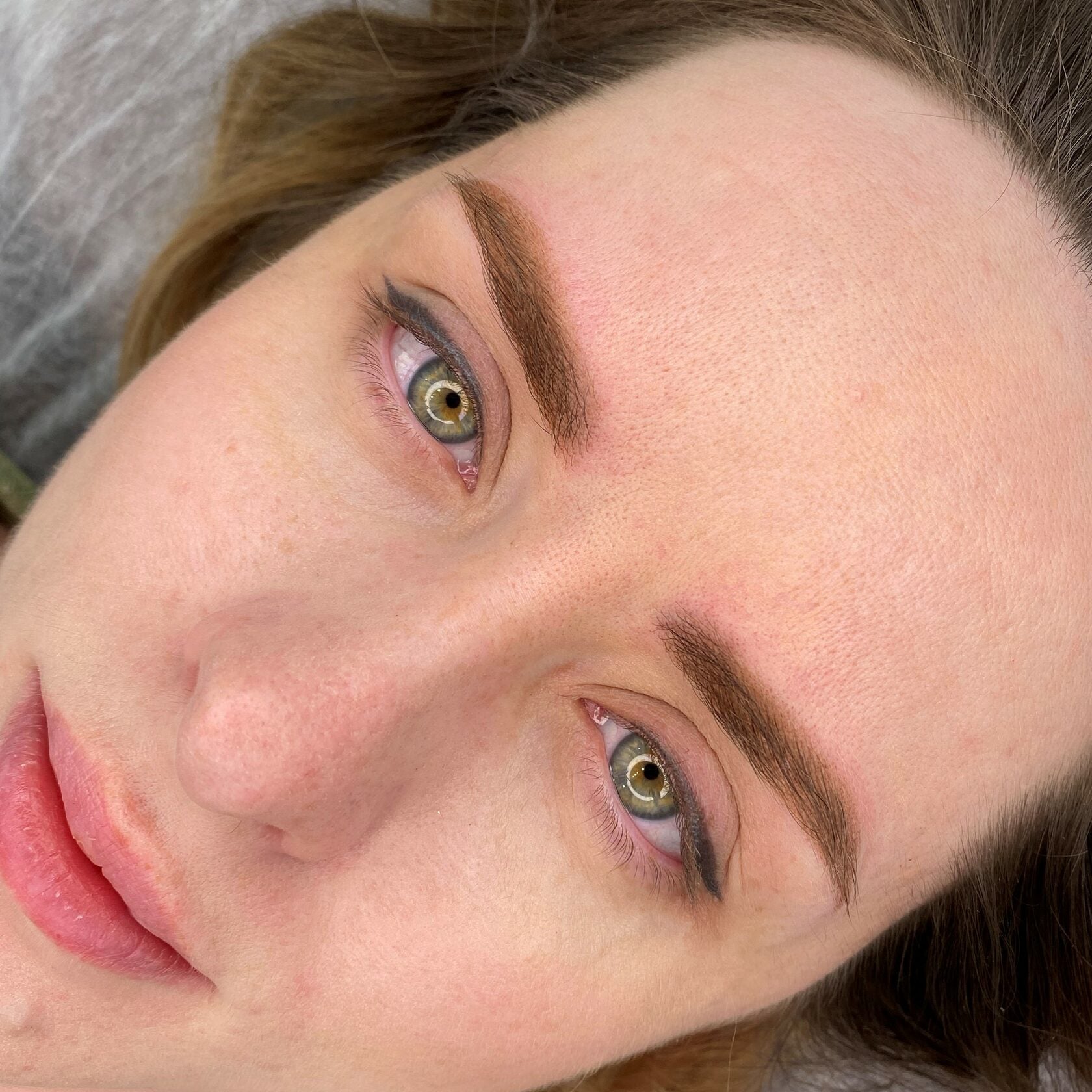 Healed result of Tint Medium Brown – natural chestnut brows