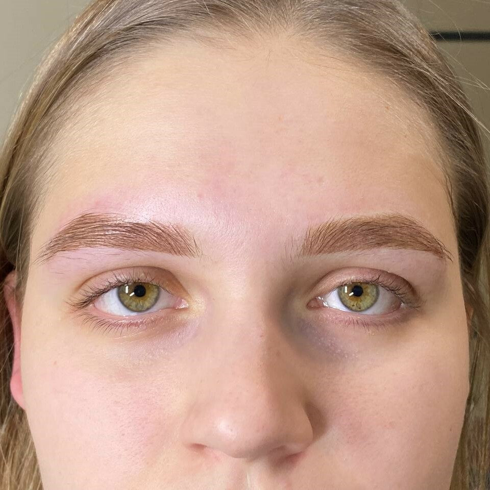 Healed result of Tint Light Orhide – glossy pink tint
