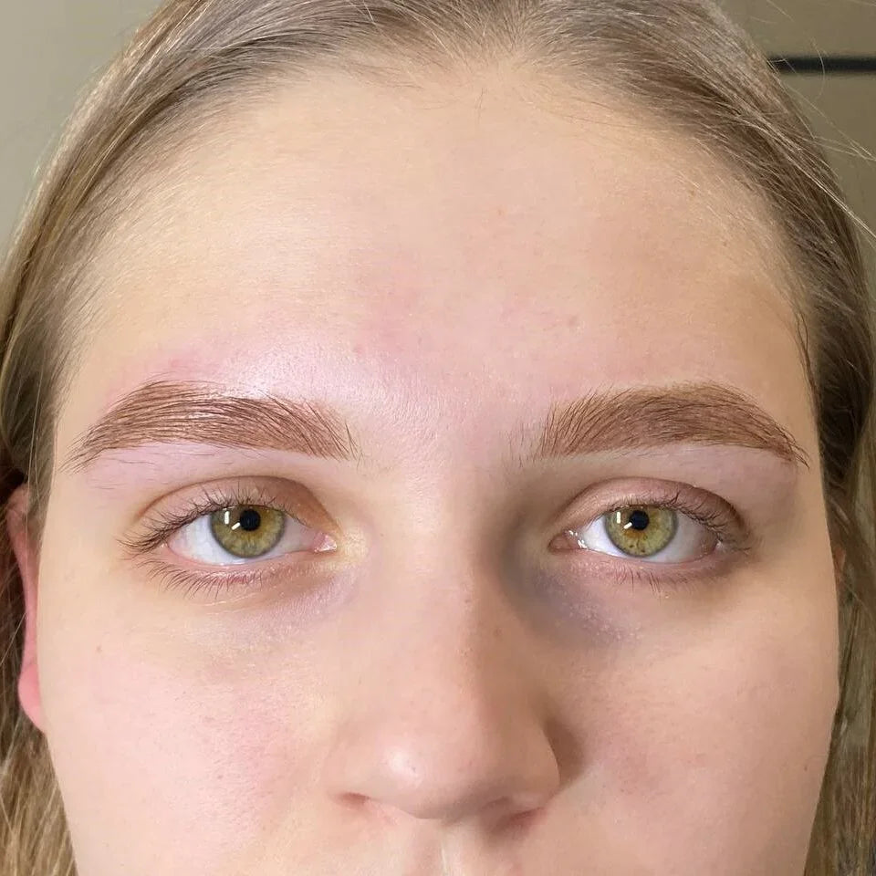 Healed result of Tint Light Orhide – glossy pink tint