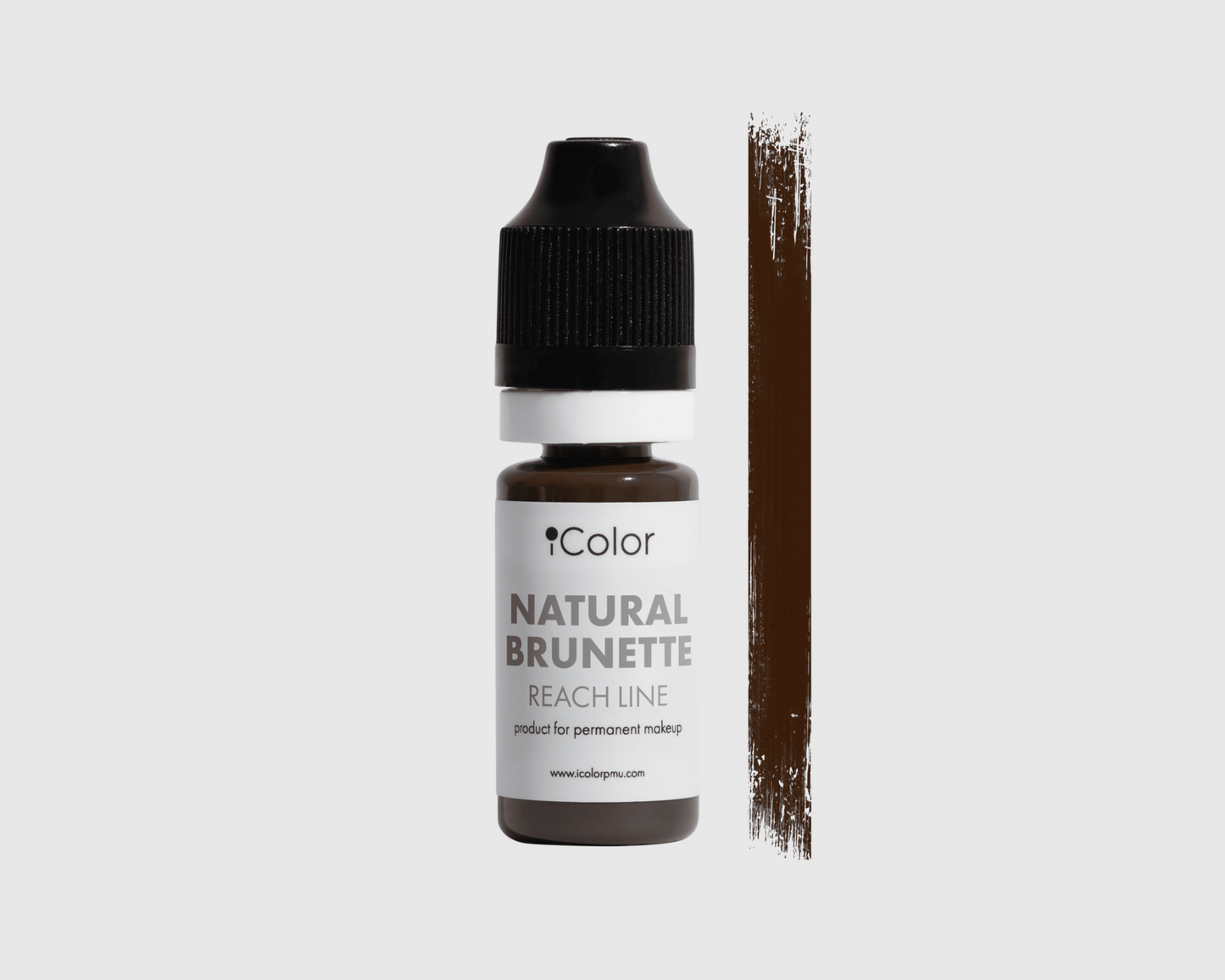 Natural Brunette 10ml bottle – iColor greyish brown brow pigment